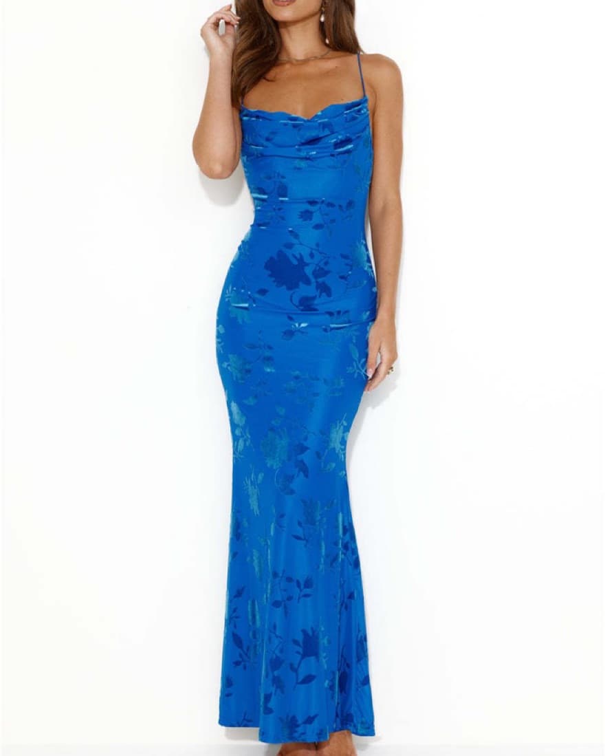 RUNAWAY Pretoria Blue Maxi Dress - Image 1