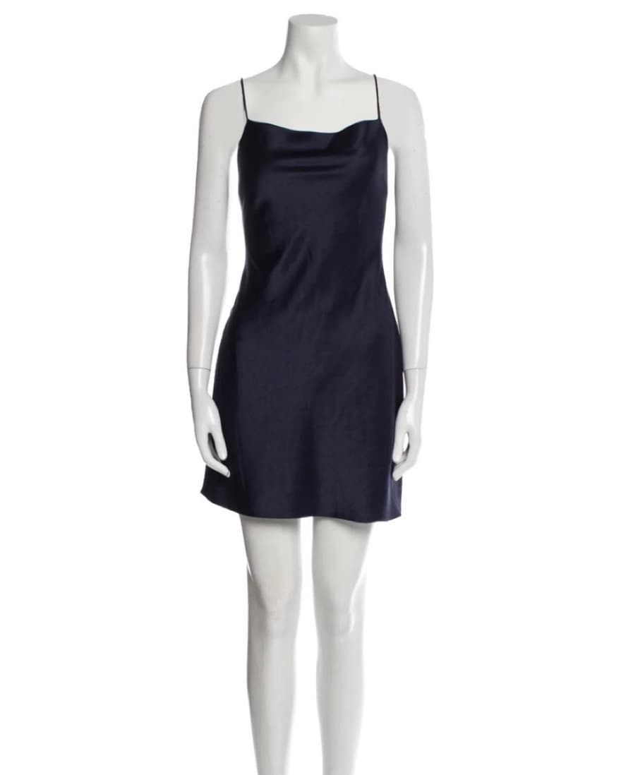 Alice And Olivia Navy Cowl Neck Dress - Image 2
