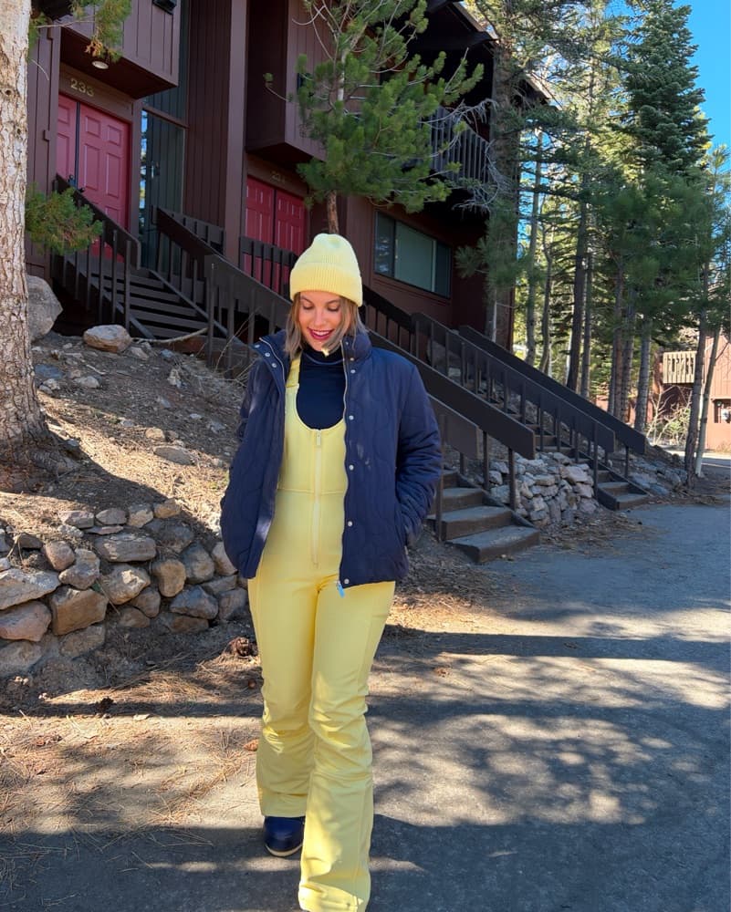 Halfdays Ski Bib In Butter - Image 1