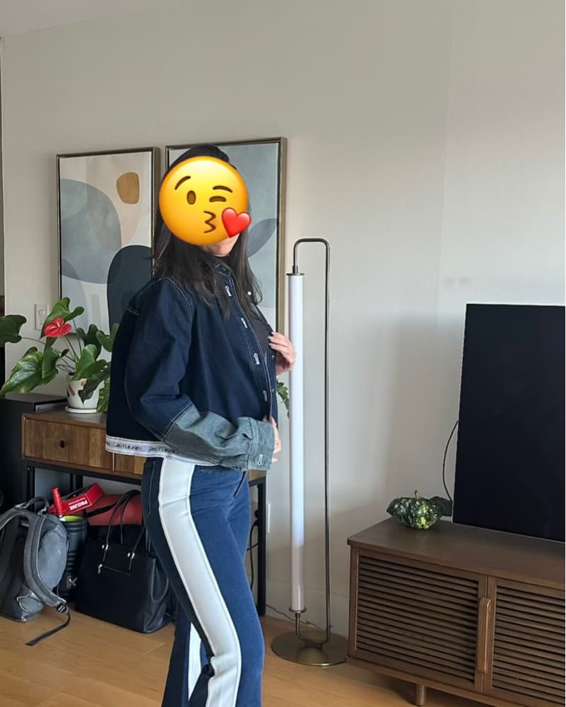 Designer Denim Jacket &  Flare Jeans Set - Image 4