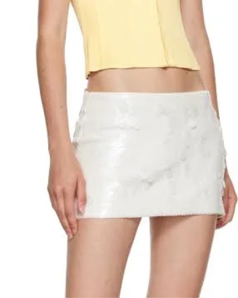 Danielle Guizio Low Rise Pailette Skirt  - Image 4
