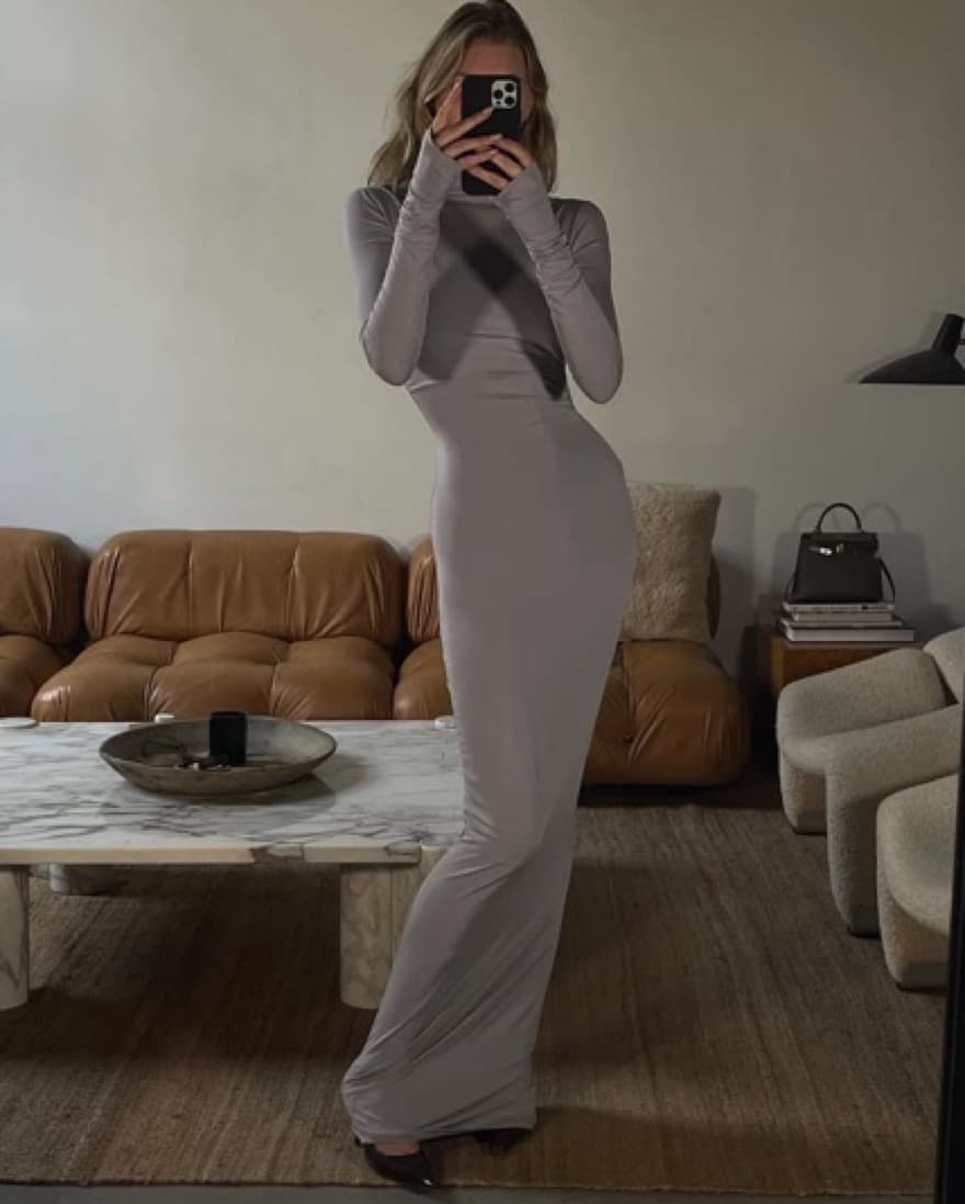 Helsa - Jersey Backless Maxi Dress  - Image 1