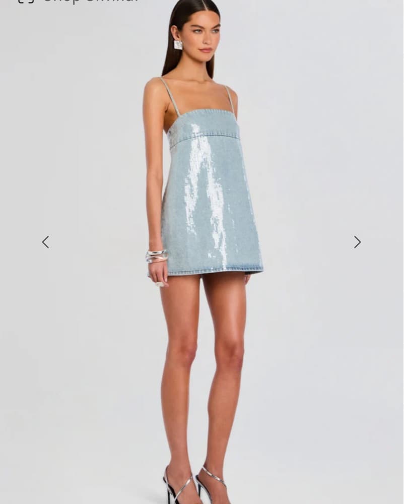 Retrofete Nadiya Denim Dress - Image 6