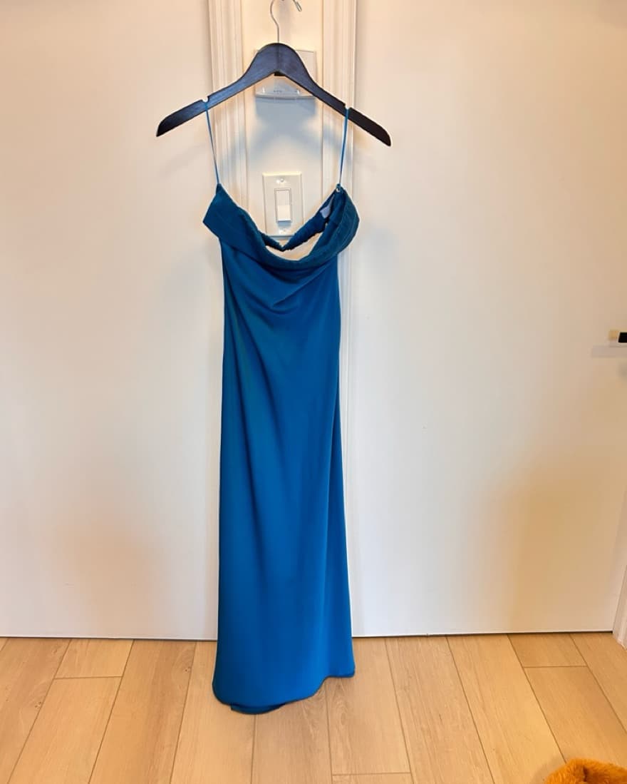 Strapless Open Back Maxi Dress - Image 4