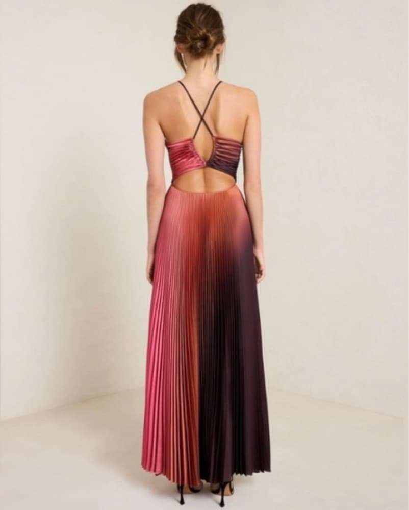 A.L.C Pleated Ariya Dress - Image 4