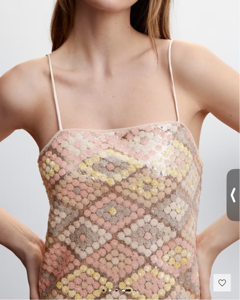 Pink Sequin Dress - Image 3