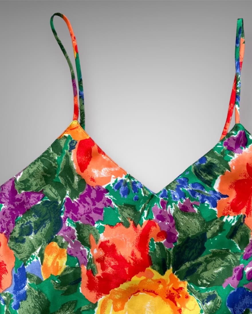 Vibrant floral Babydoll Cami Dress  - Image 2