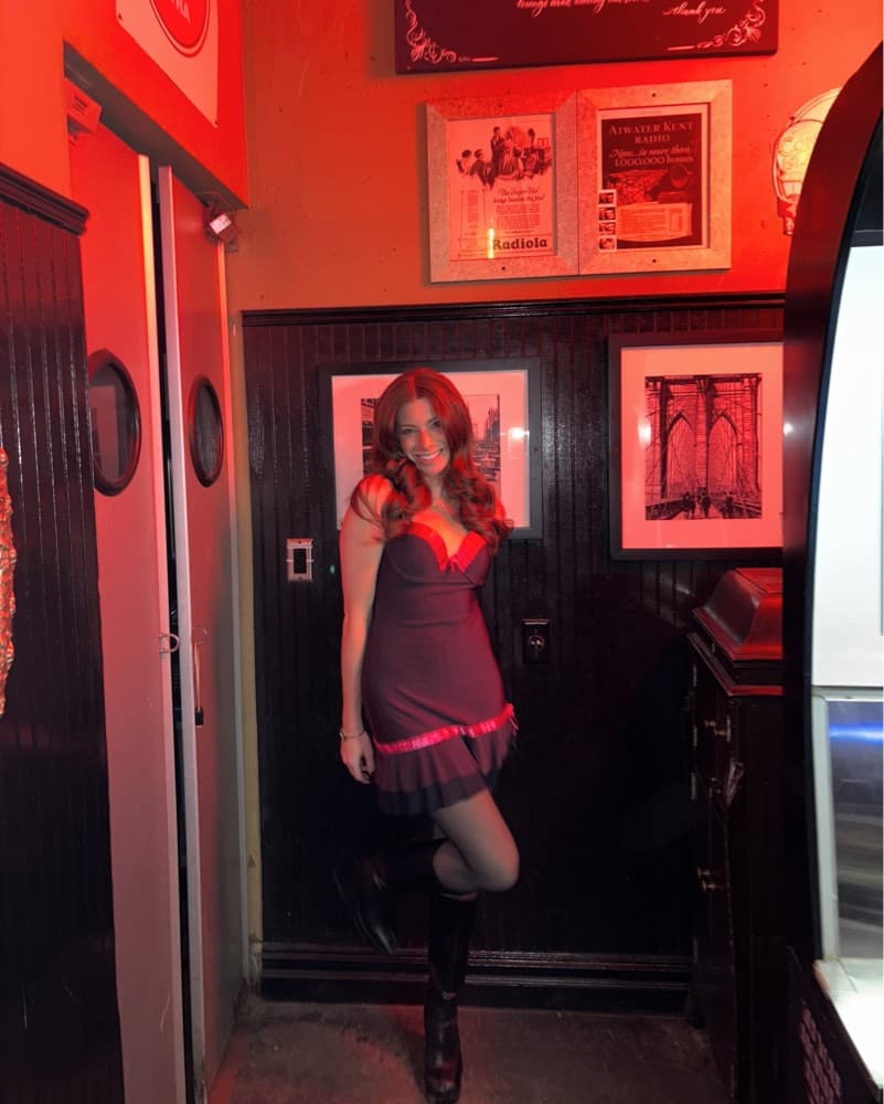 Vintage Babydoll Pinstripe Dress - Image 3