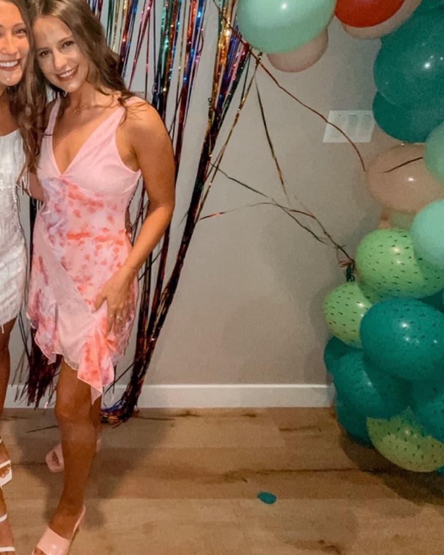 Pink Floral Dress - Image 6