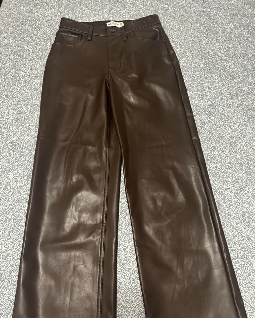 Brown Leather Pants - Image 4