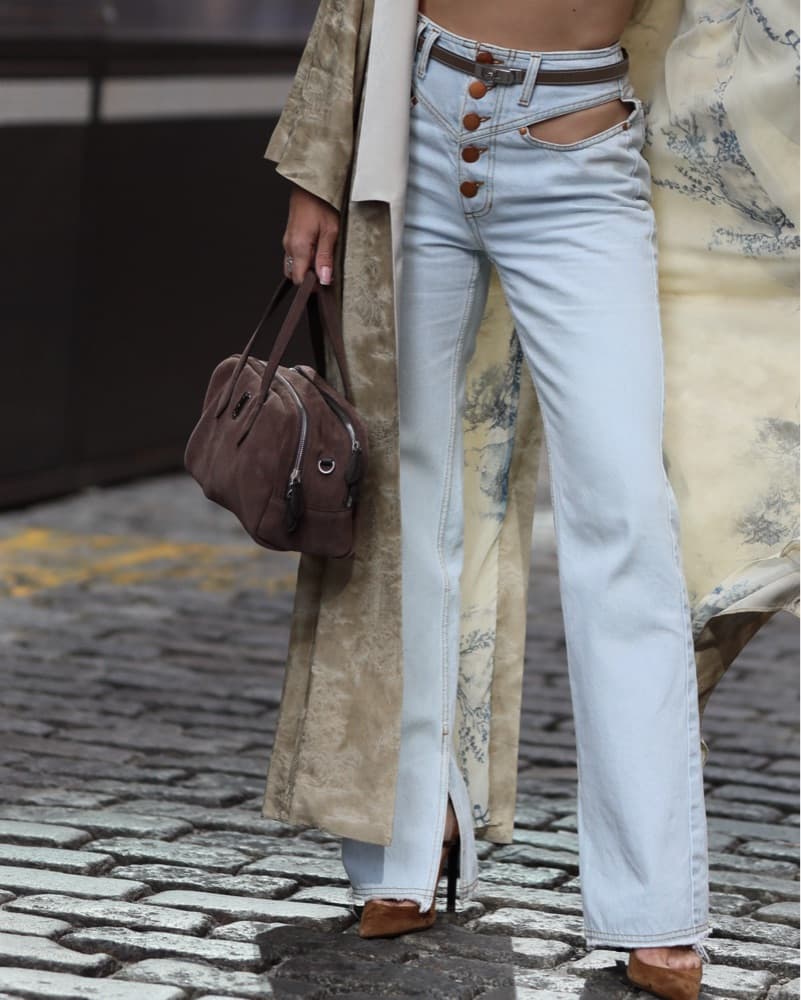 Half moon Suede Bag  - Image 3