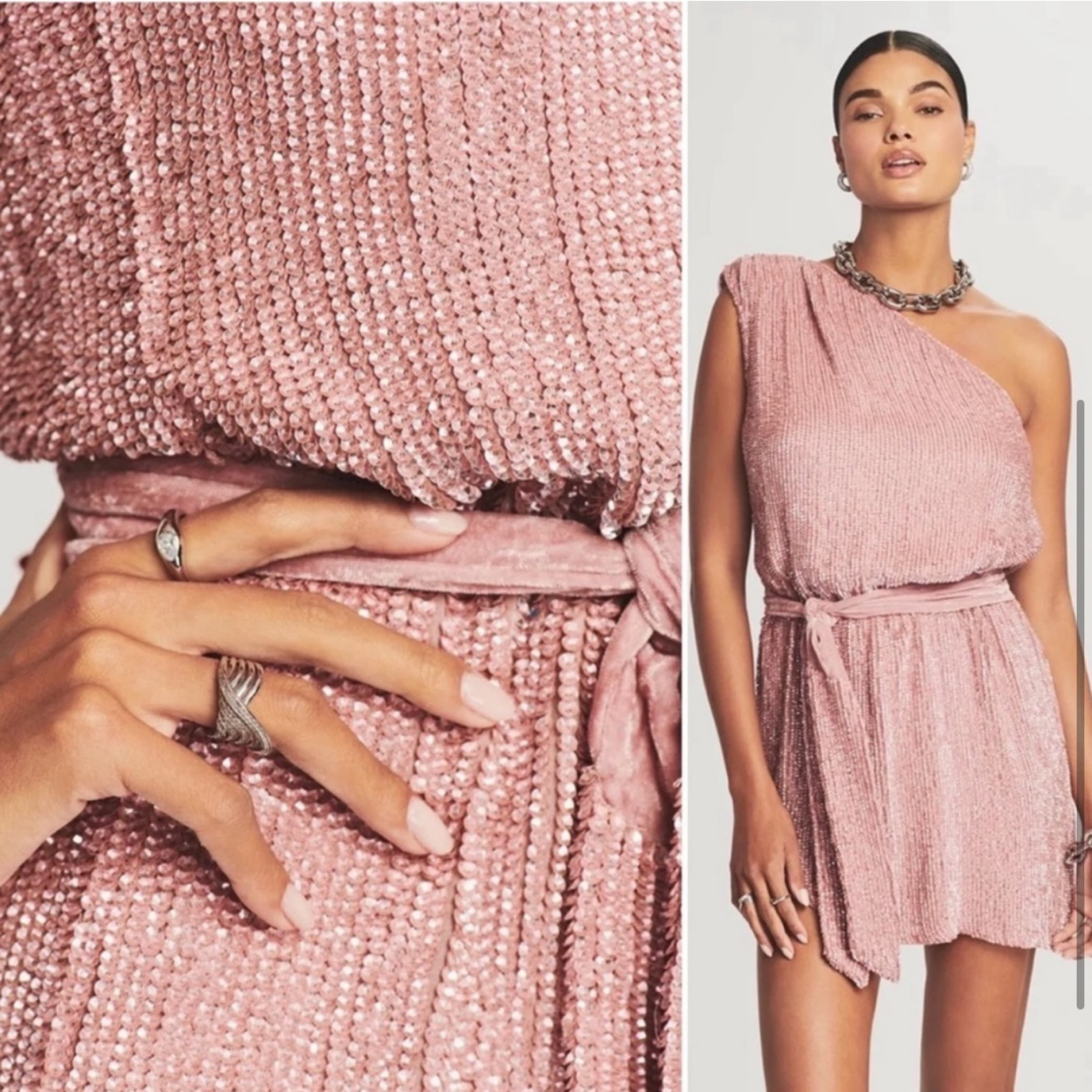 Retrofete One Shoulder Dress - Image 2