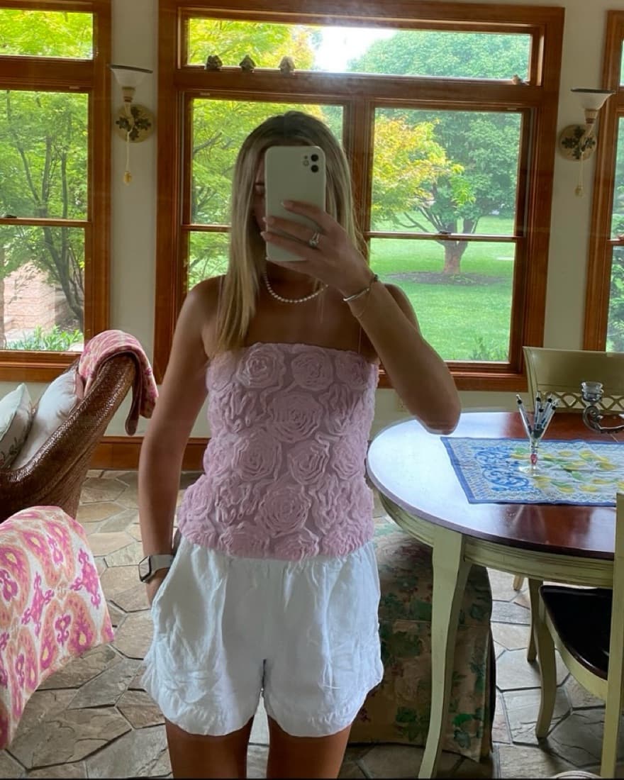 Show Me Your Mumu Pink Floral Top - Image 3