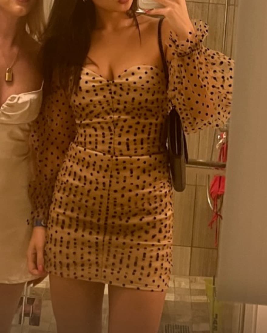 Revolve Polka Dot Dress - Image 3