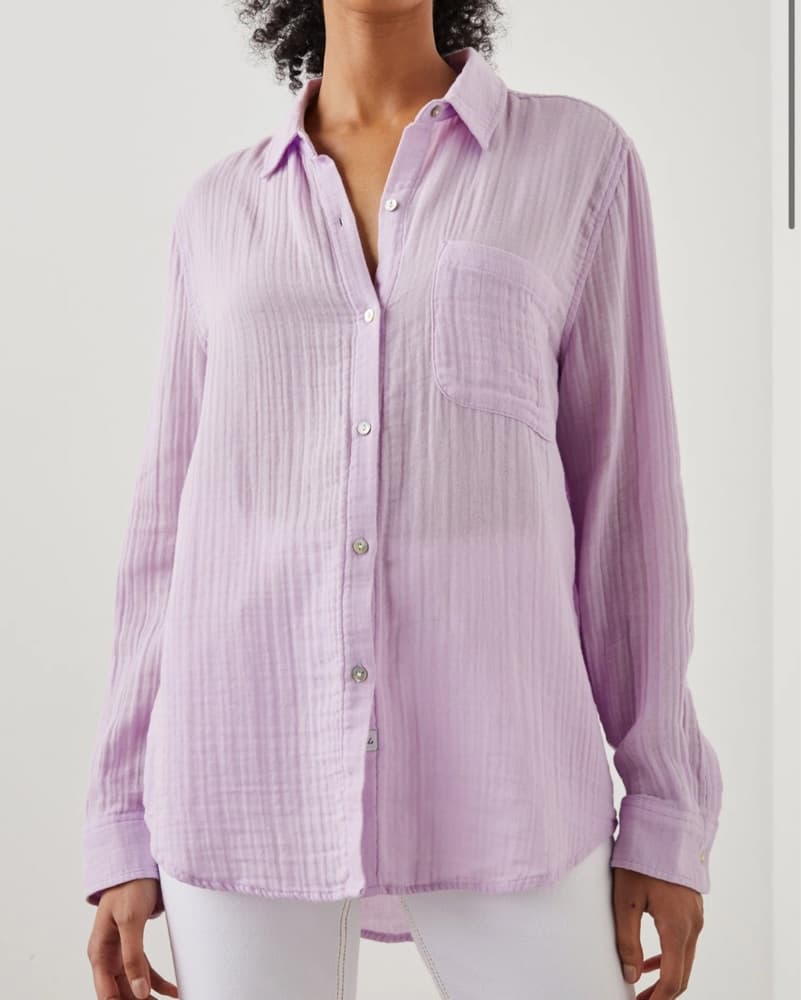 Rails Light Purple Organic Cotton Shirt - Image 1