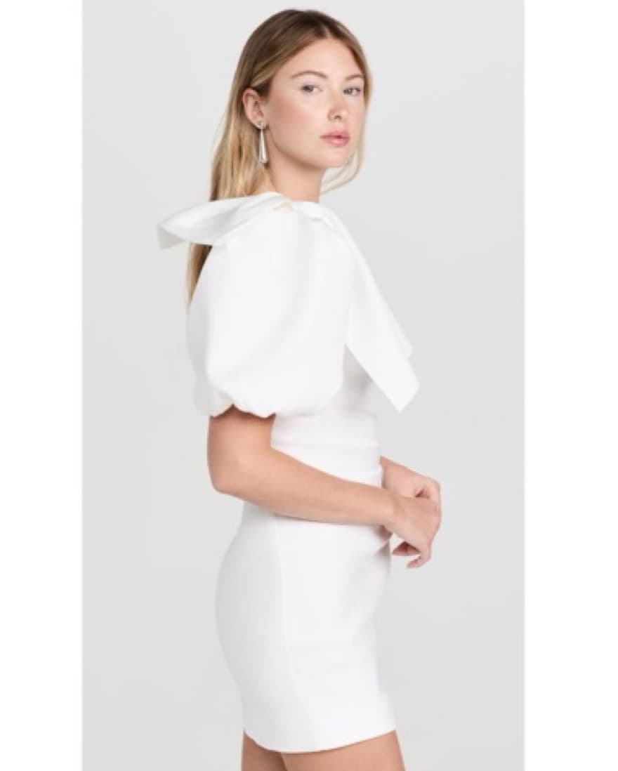 Elliatt One-Shoulder White Mini Dress - Image 5