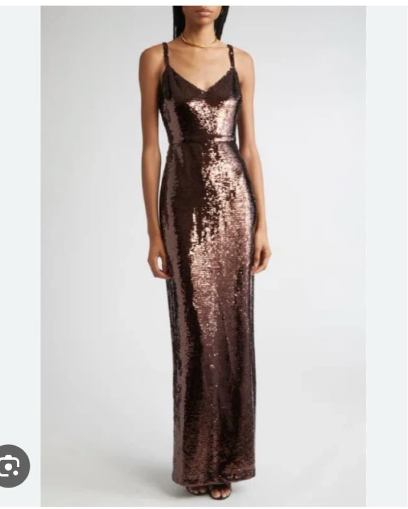 Lagence Sequin Brown Gown - Image 1