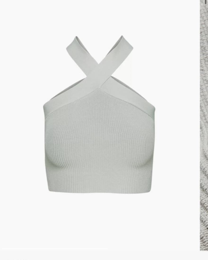 Aritzia Sculpt Criss Cross Crop Tank  - Image 1