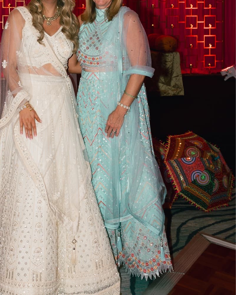 Blue Halter Lehenga - Image 1