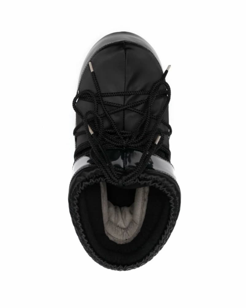 Moon Boots Black Satin Icon Low - Image 4