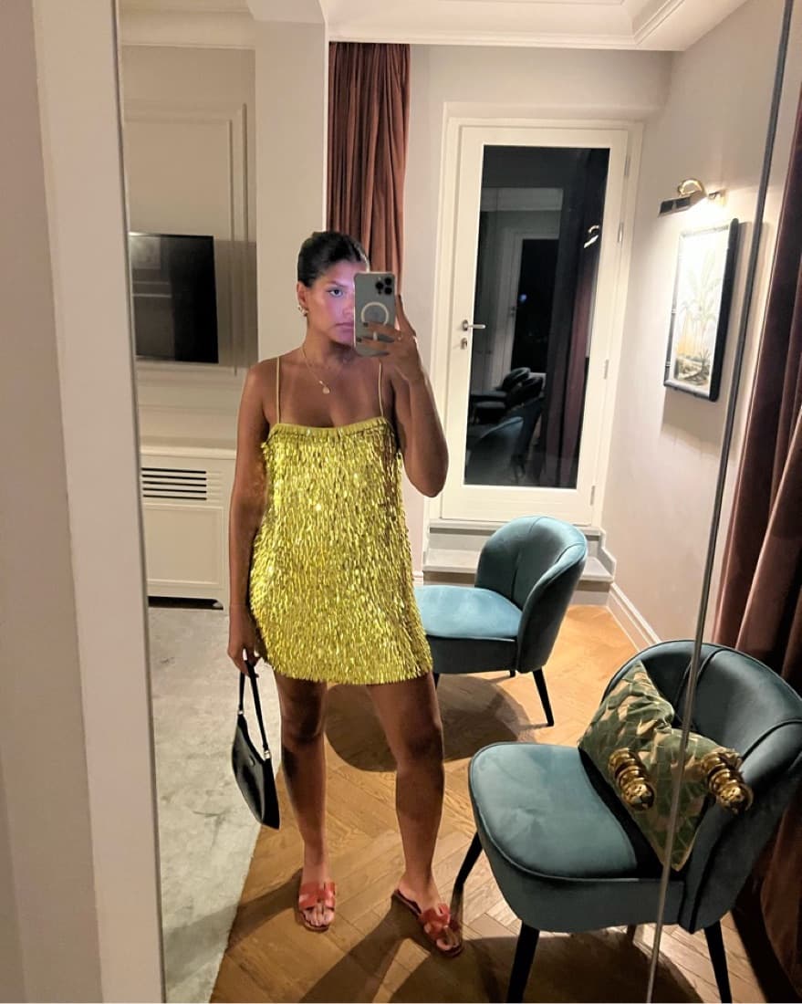 Retrofete Mini Sequin Dress - Image 1