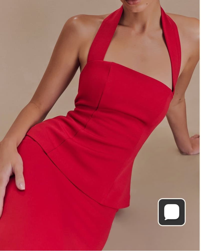 Meshki Red Dress - Image 2
