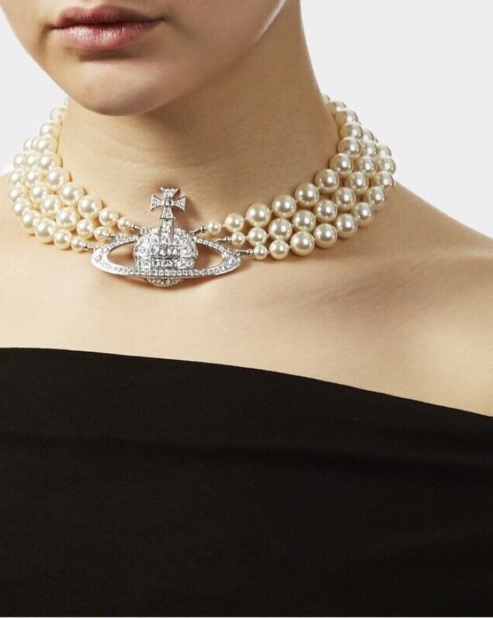 Vivienne Westwood Triple Pearl Necklace  - Image 1