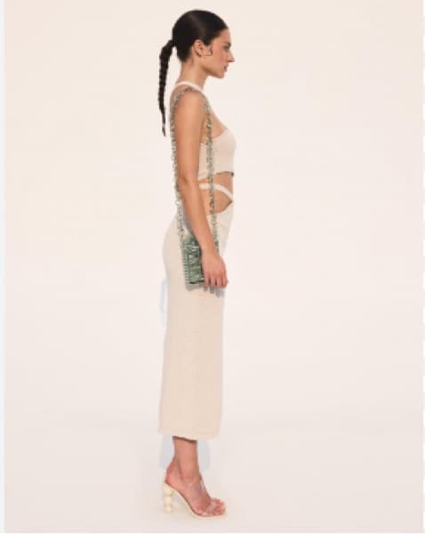 Cult Gaia Light Grey Knit Set - Image 4