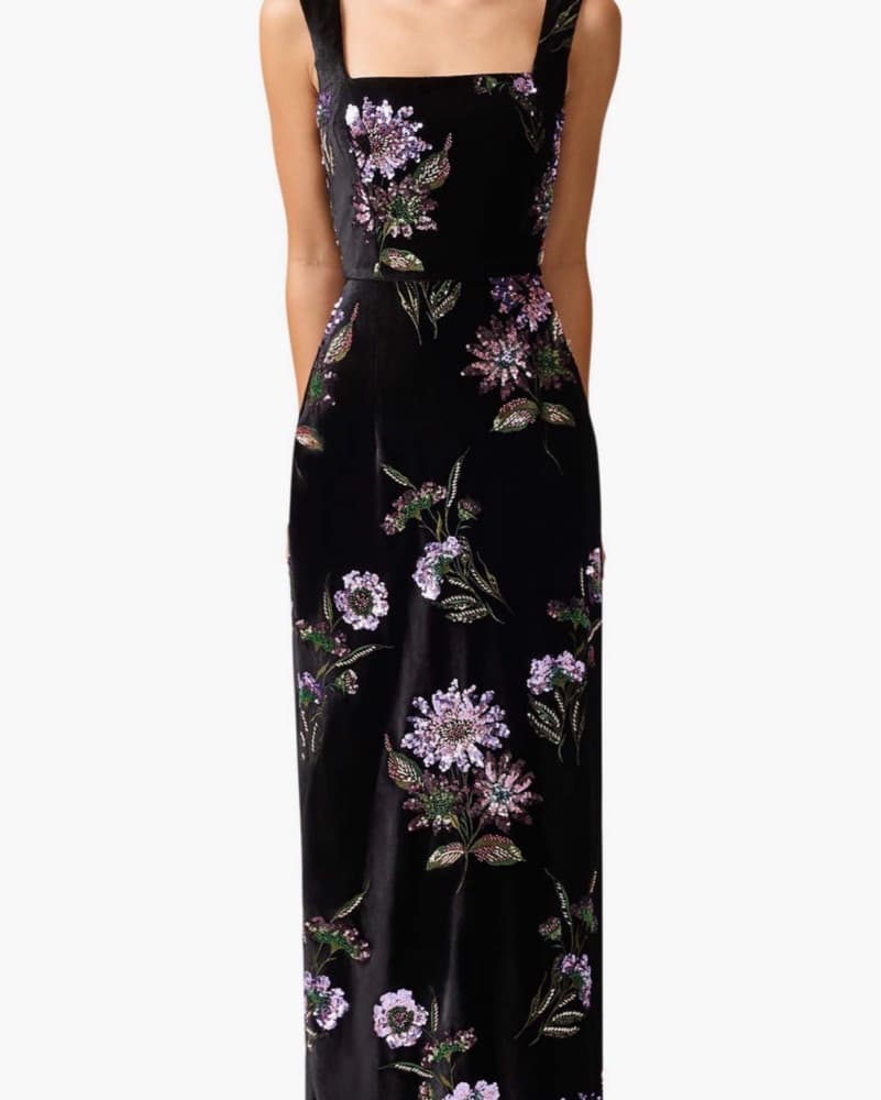 Elliatt Clio Floral Velvet Gown - Image 5