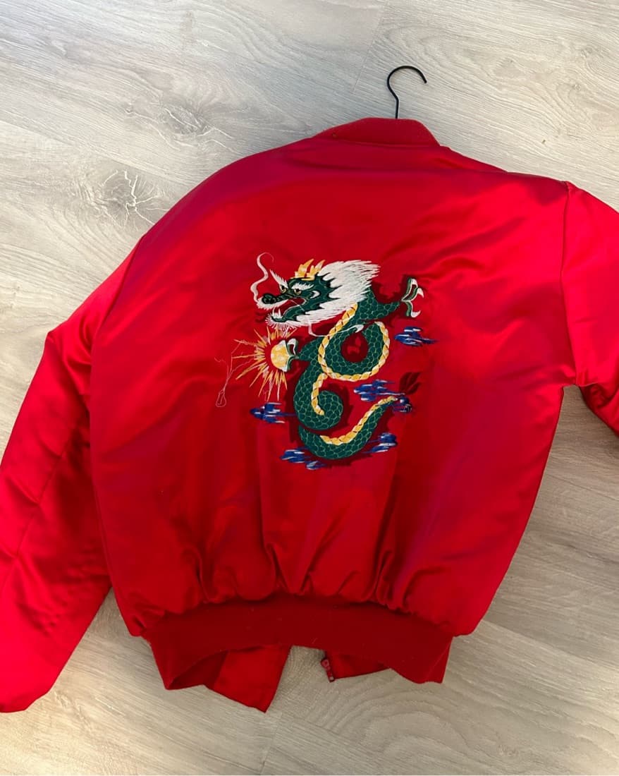 Red Bomber jacket  - Image 1