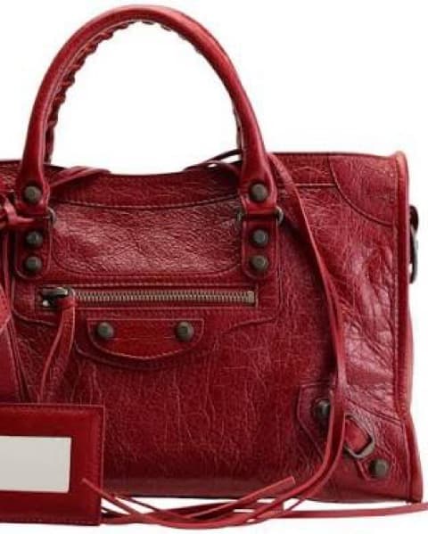 $1,800 Burgundy Balenciaga City Bag - Image 6