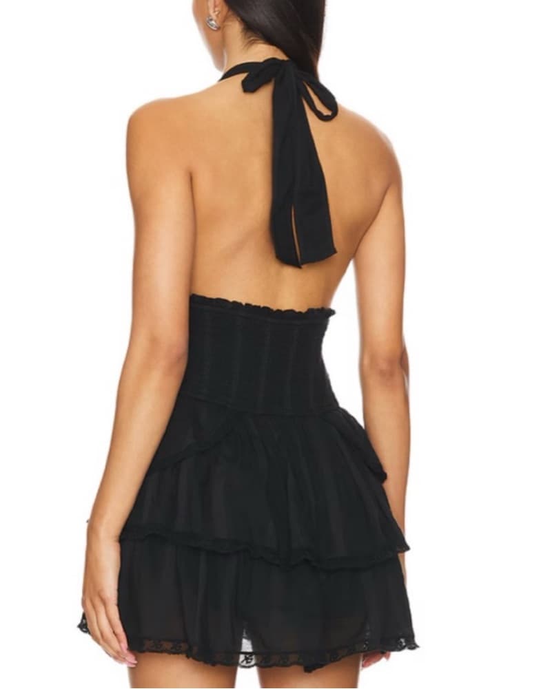 Love Shack Fancy Black Dress - Image 2