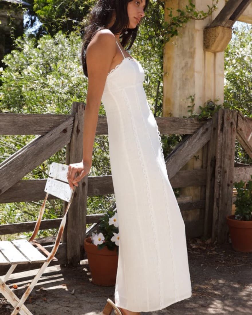 Honeymoon Love Maxi Dress White - Image 2
