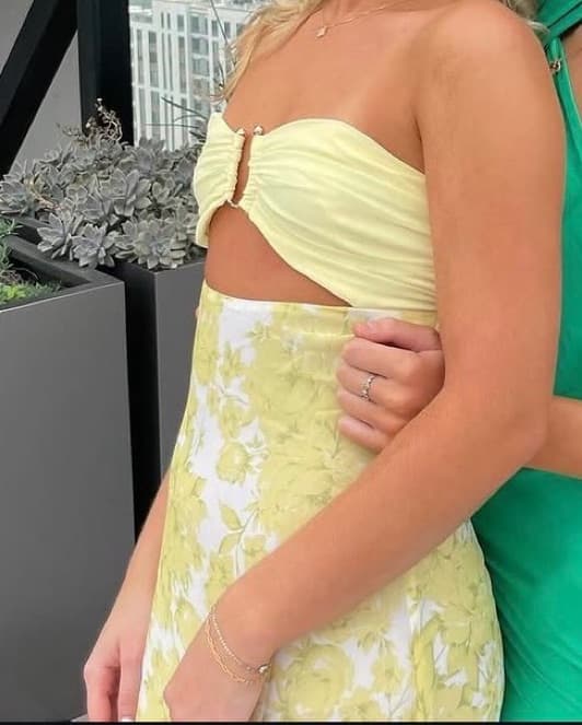 Yellow Floral Peppermayo Dress  - Image 2
