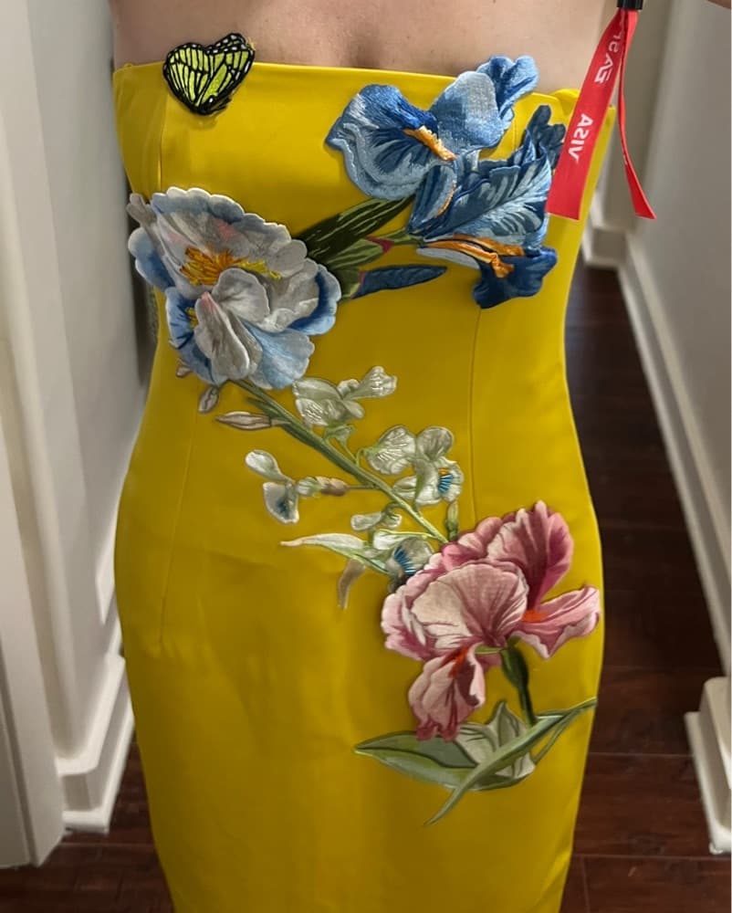 NWT Leo Lin Floral Gown - Image 4