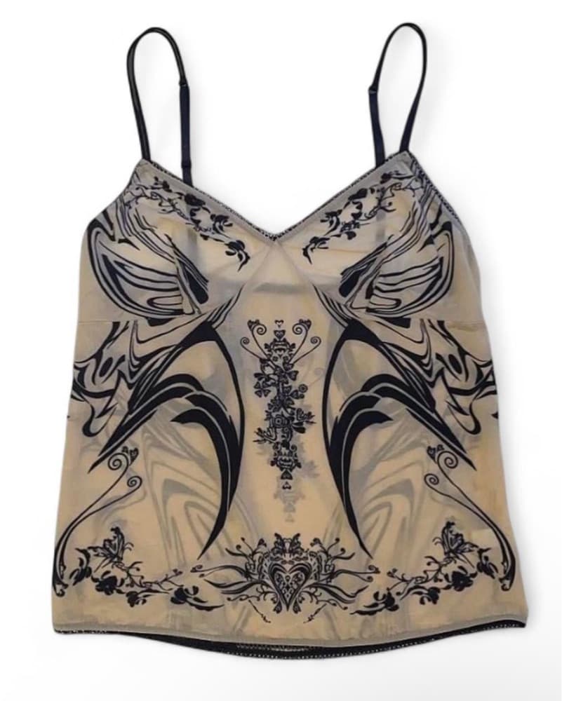 Issey Miyake Tattoo Sheer Camisole - Image 2
