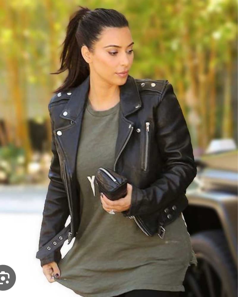 BLK Denim Leather Motorcycle Jacket - Image 3