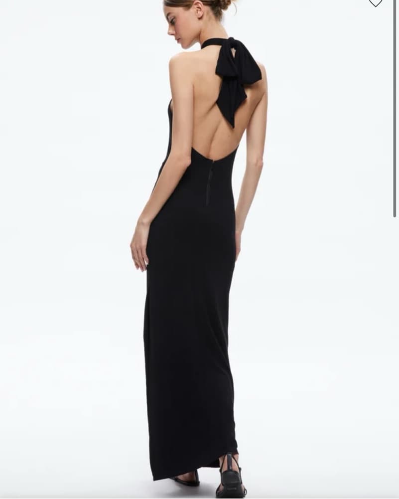 Alice & Olivia Black Tie Dress - Image 3
