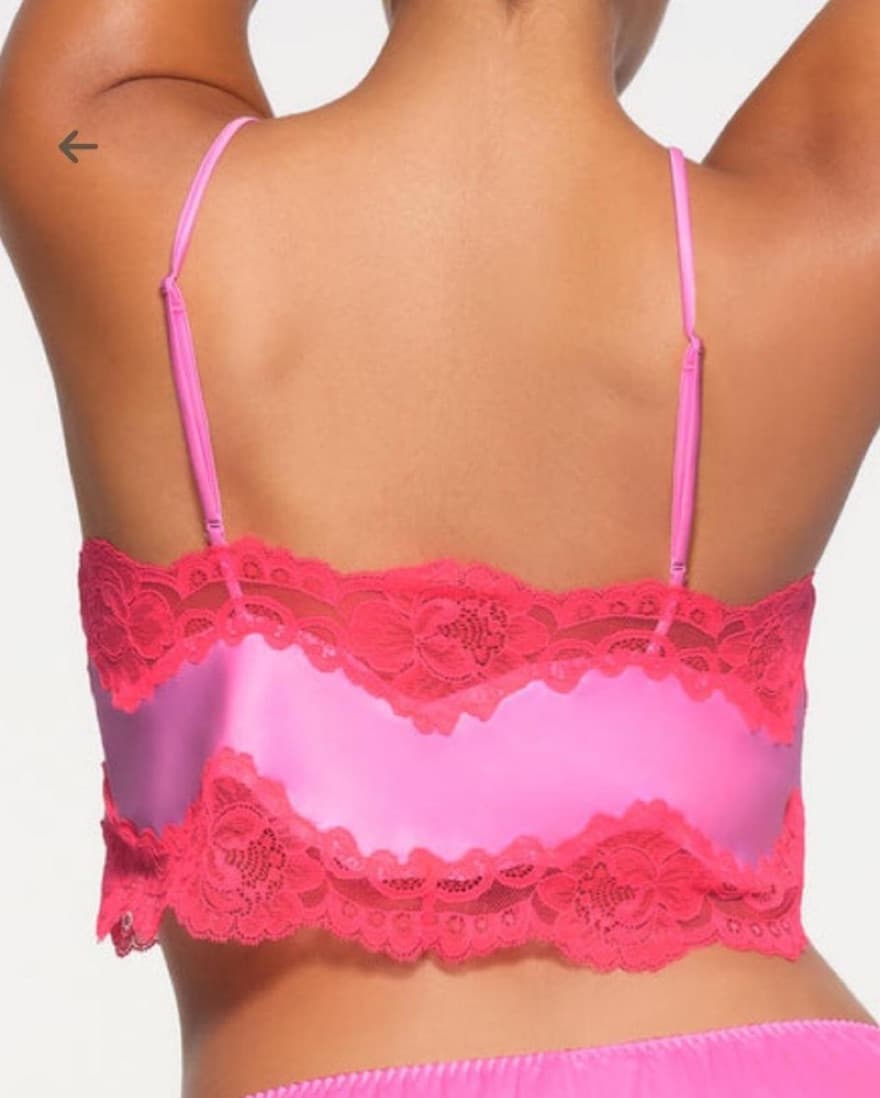 Skims - Pink Lace Trimmed Tank - Image 2