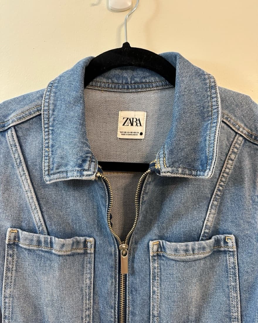 Zara Denim Jumpsuit - Image 3