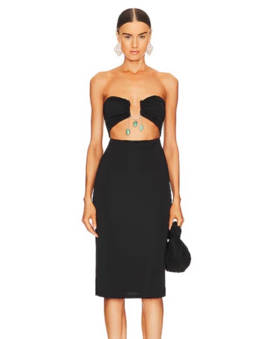 Revolve Beaded Midi Dress - Image 1