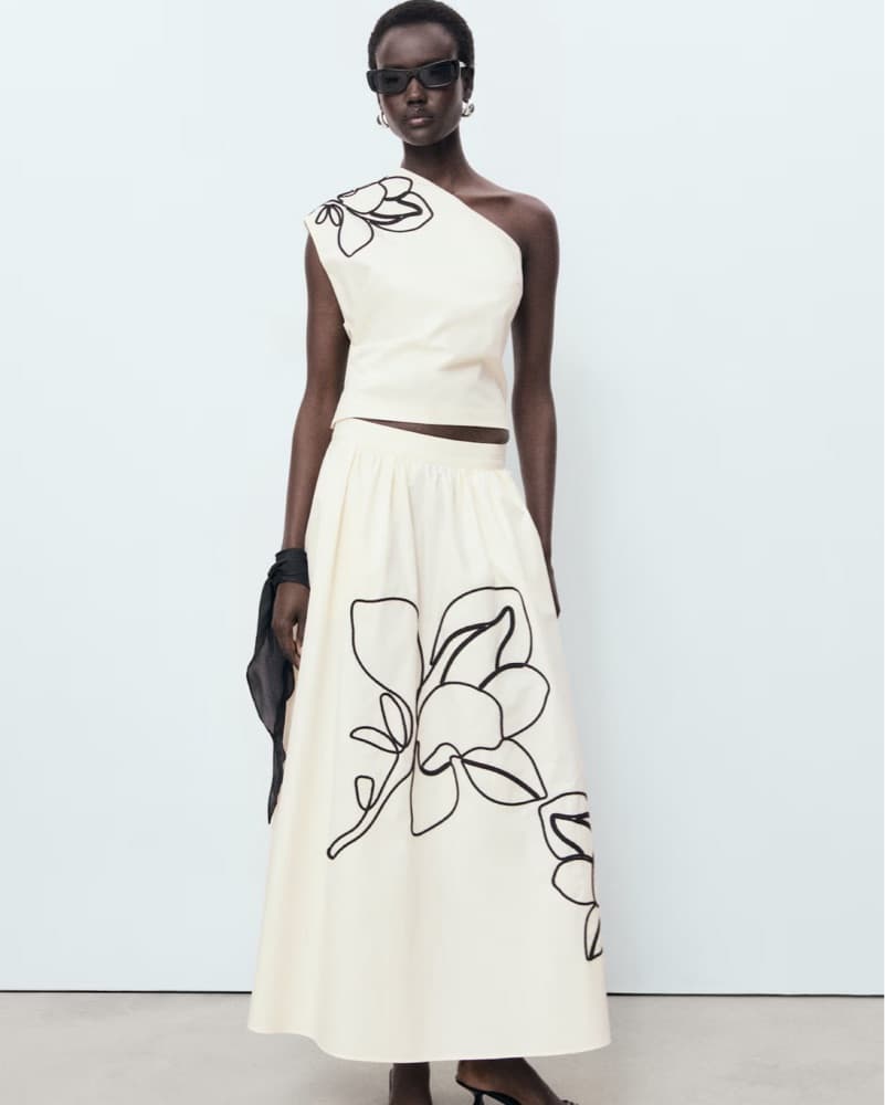 Cotton White Flower Set - Image 1