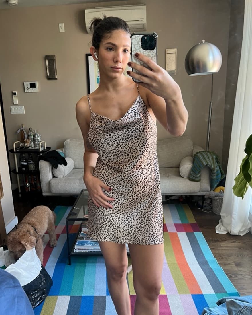 Leopard Cowl Neck Dress - Image 3