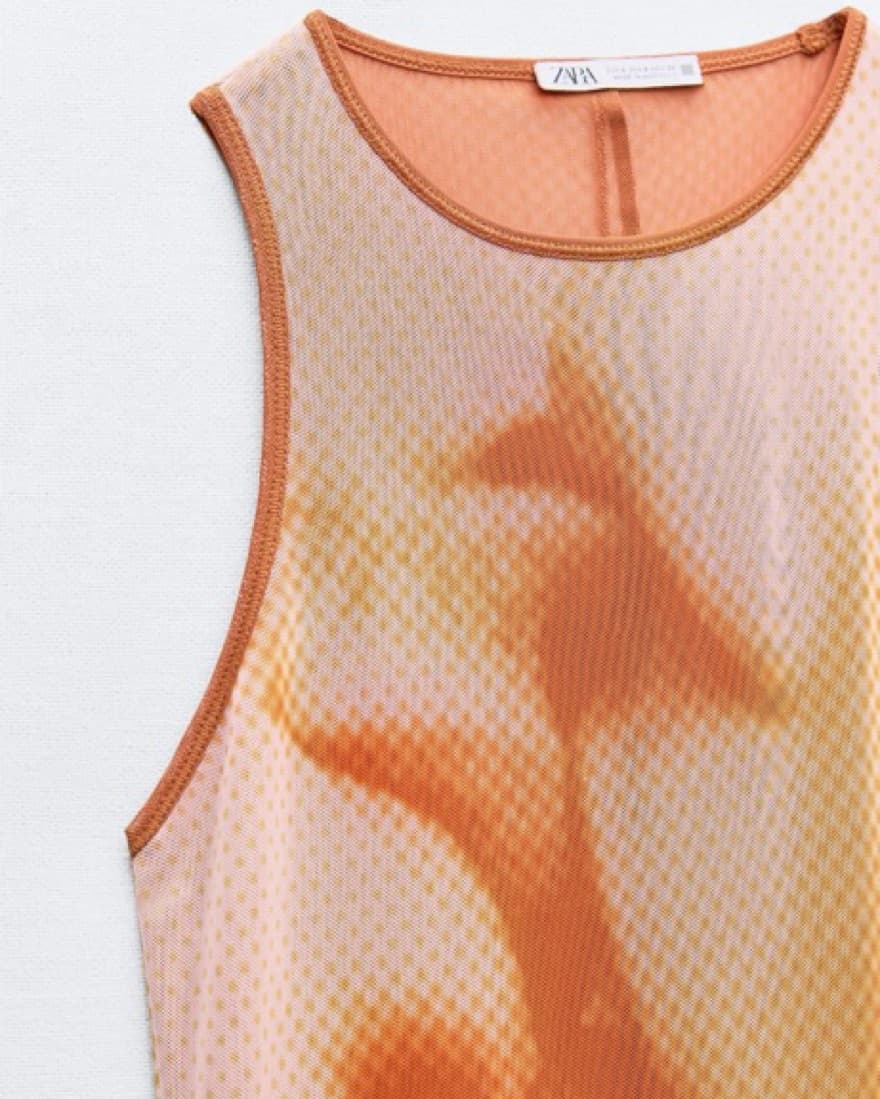 Zara Printed Long Tulle Dress - Image 2