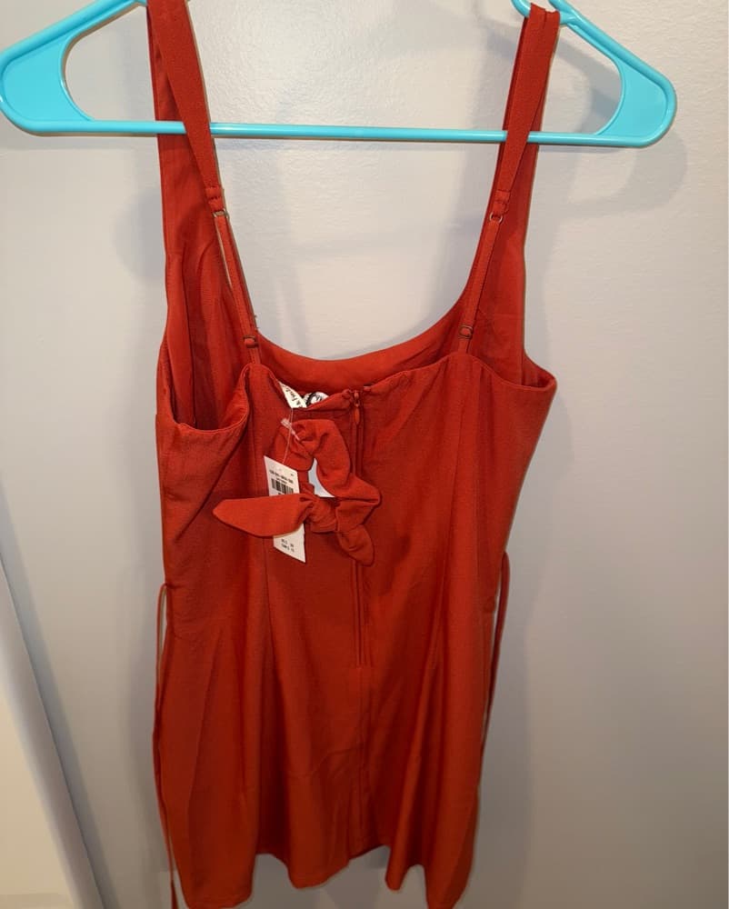 Abercrombie 90s Slip Red Mini Dress - Image 4