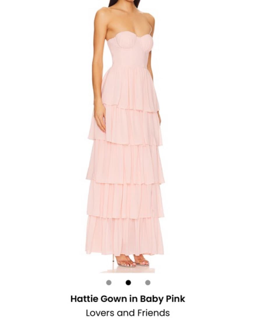 Lovers And Friends Hattie Gown Pink - Image 1