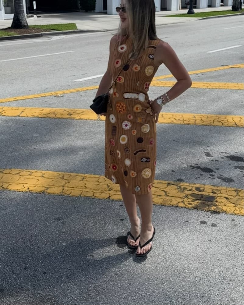 Vintage Tea Length Dress - Image 2