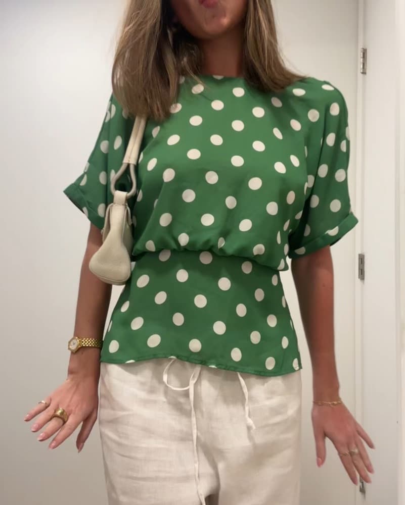 Vintage Polka Dot Top - Image 1
