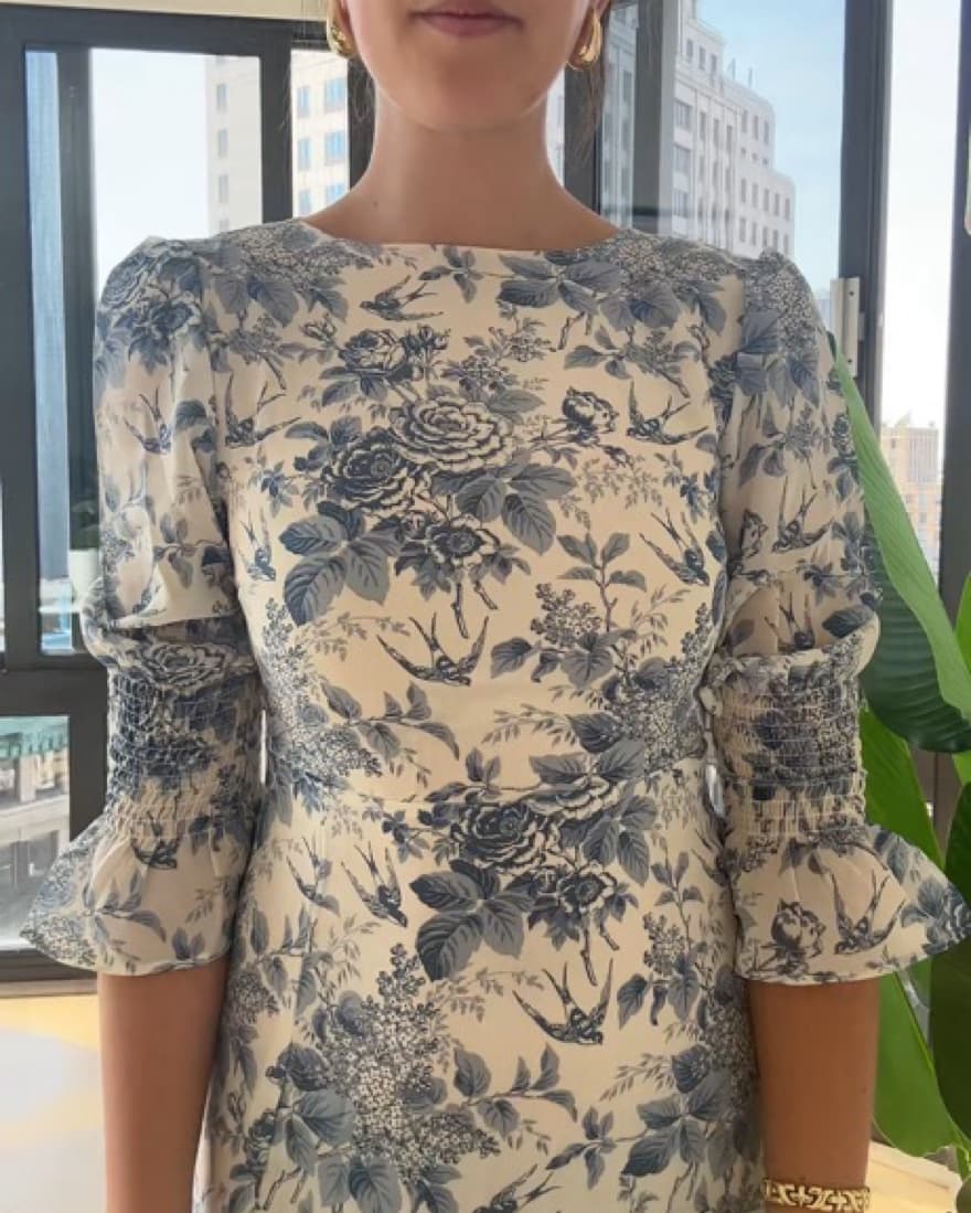 Blue & White Dress - Image 2