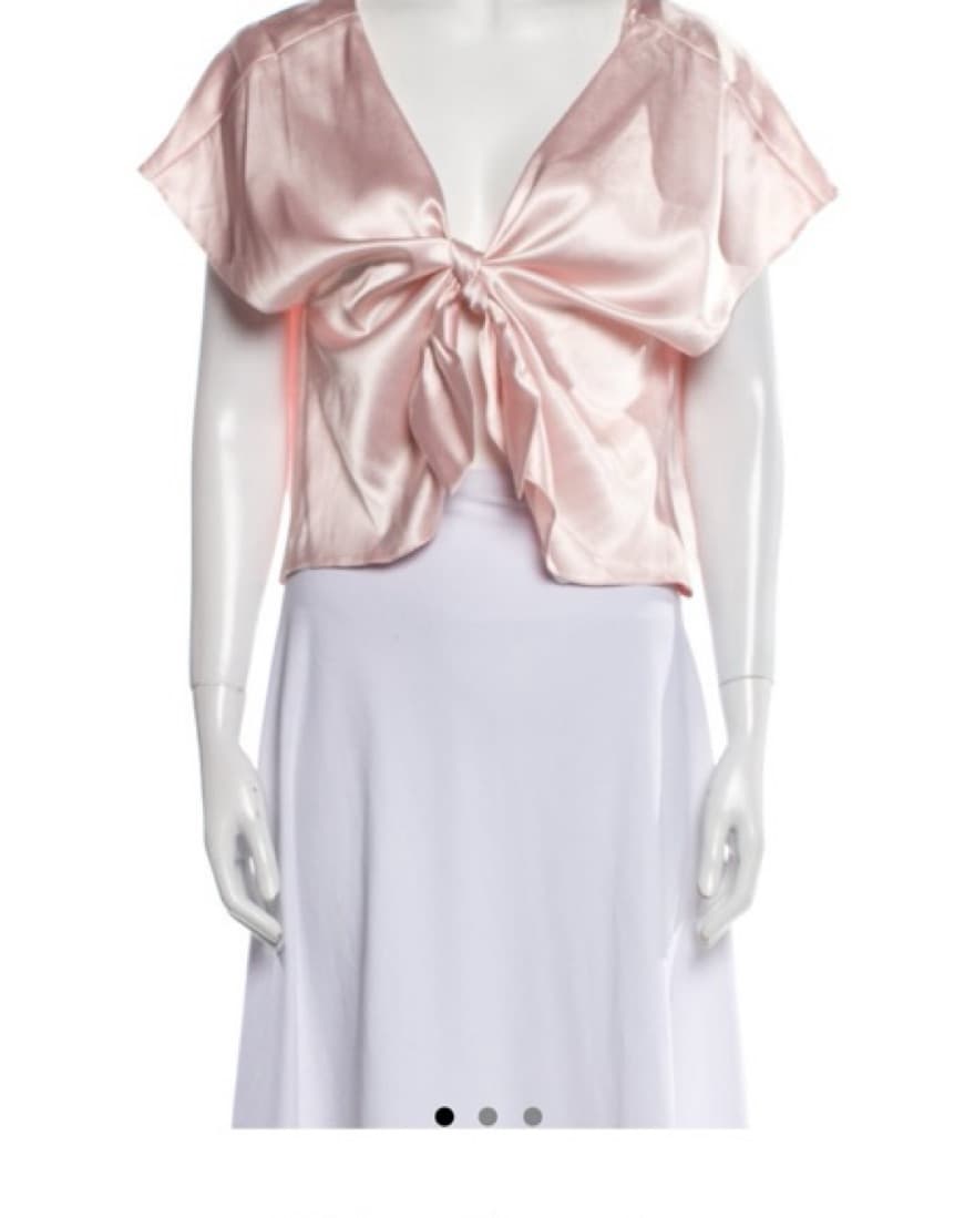 Vivian Alexander Bow Silk Top - Image 1